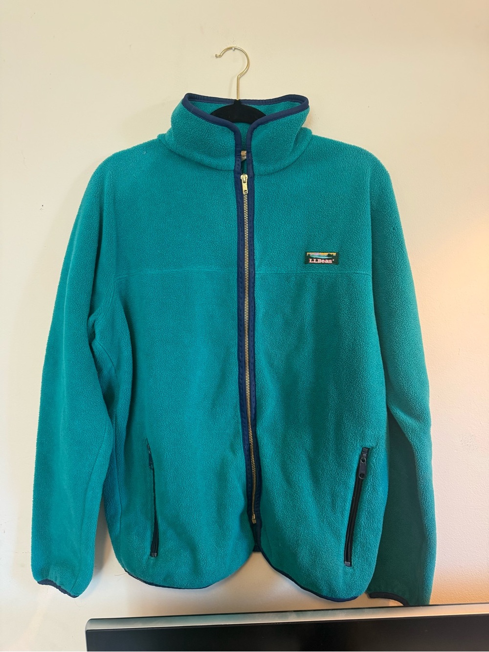 LL Bean vintage fleece zip up Large Tall